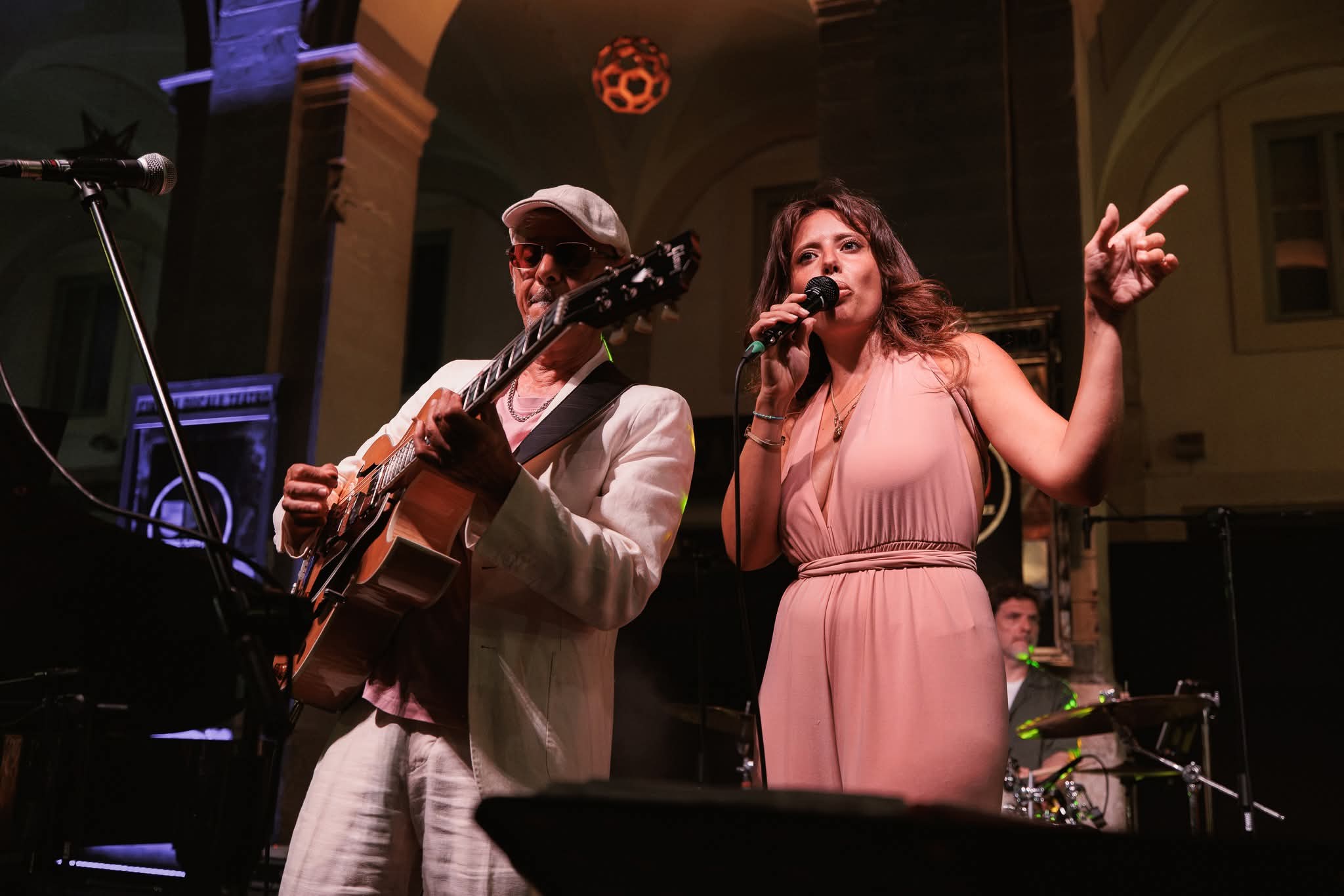 Annina Galiano e Mimmo Cappuccio sul palco